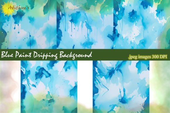 Blue Paint Dripping Backgrounds: A Bold Canvas for Creative Projects