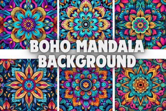 Boho Mandala Backgrounds: Infuse Digital Spaces with Artistic Flair
