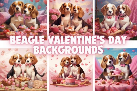 Celebrate Love with Beagle Valentine's Day Backgrounds
