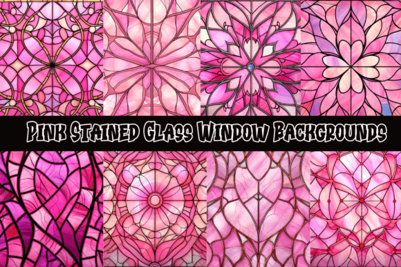 Elevate Your Aesthetic with Pink Stained Glass Window Backgrounds