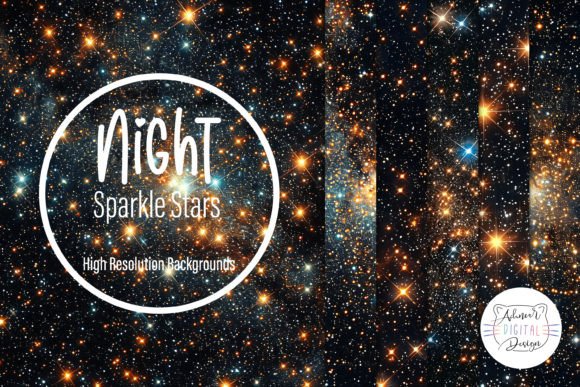 Elevate Your Brand with Night Sparkle Stars Backgrounds