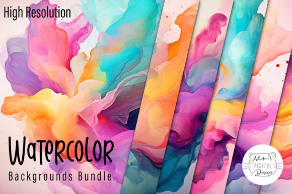 Elevate Your Projects with This Watercolor Backgrounds Bundle