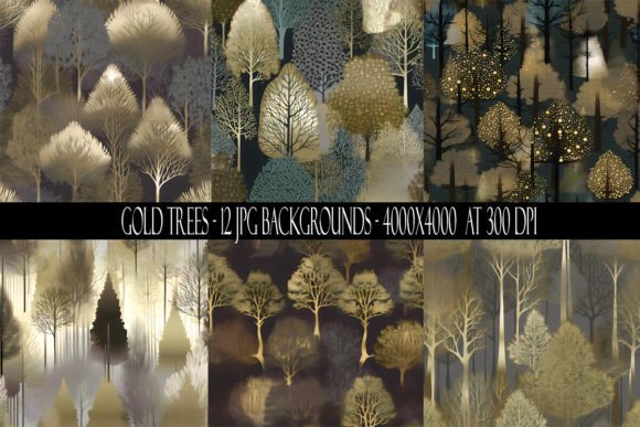 Gold Tree Backgrounds: Elevating Your Visual Projects