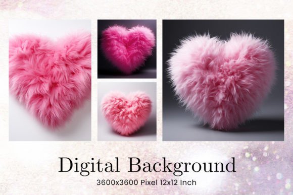 Pink Heart Fur Backgrounds: A Designer's Cozy Digital Asset