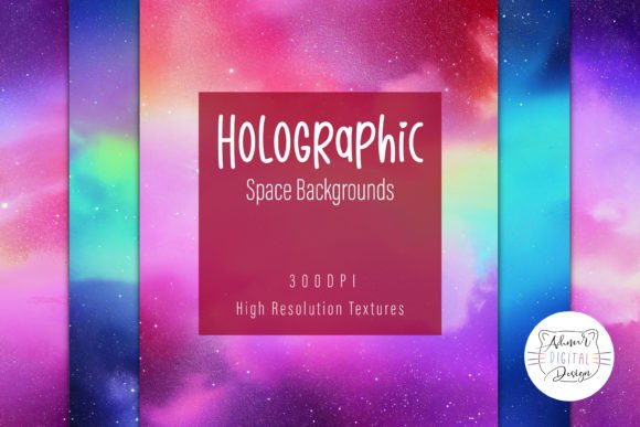 Stellar Holographic Space Backgrounds for Modern Design