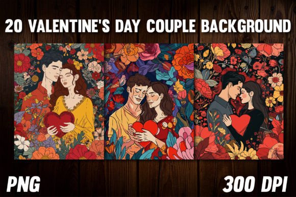 Valentine's Day Couple Backgrounds 2: Elevate Your Designs