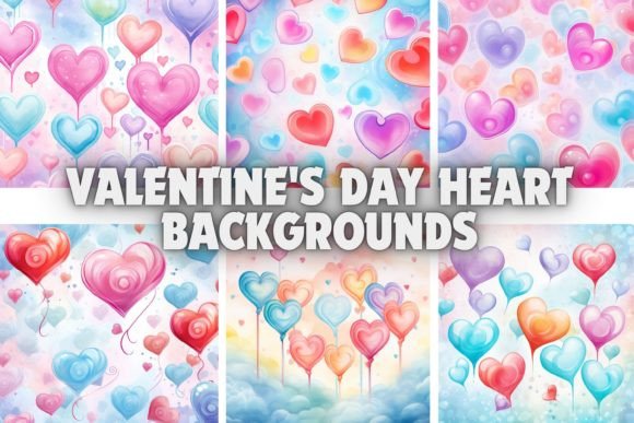 Valentine's Day Heart Backgrounds: A Creative Asset for Digital Design